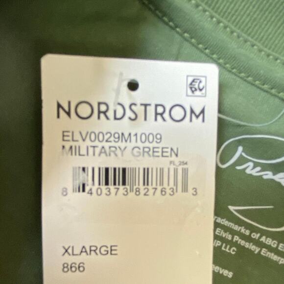 Elvis Presley Memphis Tennessee Graphic Tee T-shirt Men XL Military Green NWT - Picture 4 of 7